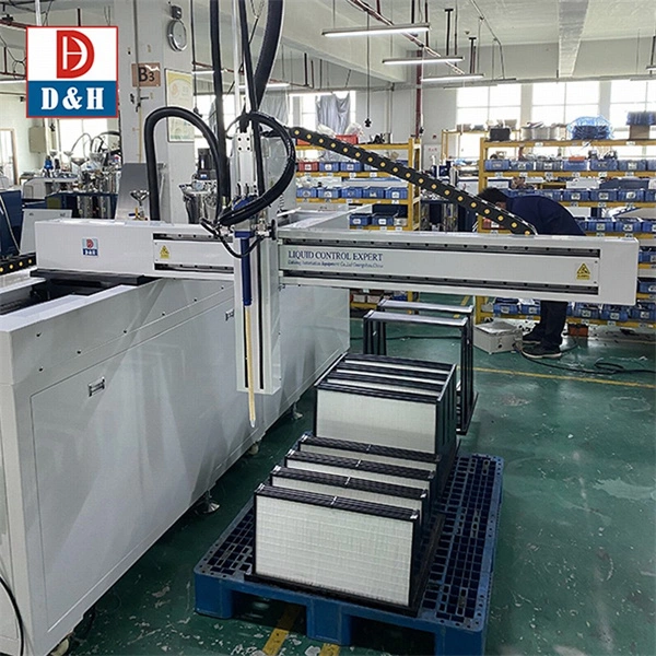 2K PU Gluing Dosing System High Capacity Filtration Bonding Machine EPA Filters Gluing System